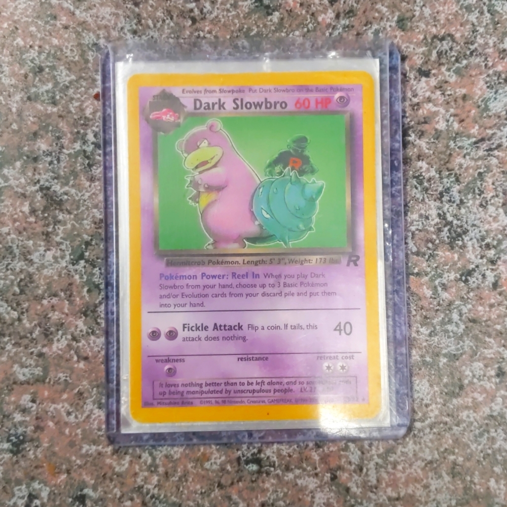 Rare Dark Slowbro Team Rocket 1995 first made card.